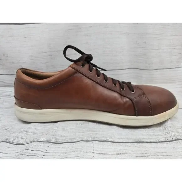 Florsheim Crossover Steel Toe Leather Work Shoes Sneaker in Cognac Mens 13 D